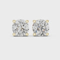 Classic Round Diamond Stud Earrings