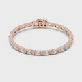 Elara Emerald Cut Diamond Tennis Bracelet