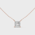 Avenor Princess Cut Diamond Solitaire Pendant