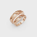 Elian Diamond Cross Wedding Band Set