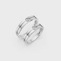 Soren Bezel Diamond Wedding Band Set