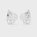 Liora Sculptural Openwork Leaf Stud Earrings