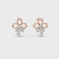Amelie Diamond Floral Stud Earrings