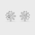 Fiora Diamond Floral Stud Earrings
