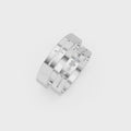 Amora Diamond Heartbeat Wedding Band Set