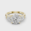 Elara Round Diamond Three-Stone Ring