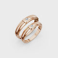 Aveline Diamond Wedding Band Set