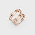 Soren Bezel Diamond Wedding Band Set