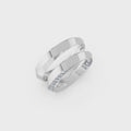 Elara Diamond Twist Wedding Band Set