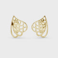 Liora Sculptural Openwork Leaf Stud Earrings