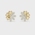 Fiora Diamond Floral Stud Earrings