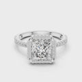 Aurelia Princess Cut Halo Diamond Ring