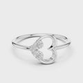 Elara Diamond Heart Ring