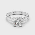 Elara Round Brilliant Diamond Twist Solitaire Ring