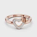Coralie Crowned Heart Diamond Ring