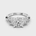 Celeste Three Stone Round Brilliant Diamond Ring