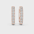 The Celeste Diamond Huggie Hoop Earrings