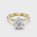 Celestia Round Diamond Hidden Halo Solitaire Ring