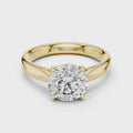 Elara Round Brilliant Diamond Twist Solitaire Ring