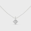Isolde Princess Cut Diamond Solitaire Pendant