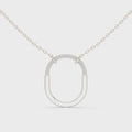 Aurelia Diamond Oval Pendant
