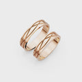 Elara Interwoven Wedding Band Set