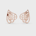 Liora Sculptural Openwork Leaf Stud Earrings