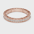 Celestine Diamond Filigree Eternity Band