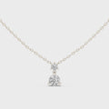 Celeste Two Diamond Drop Pendant