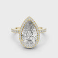 Seraphine Pear Diamond Halo Ring