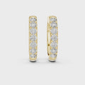 The Celeste Diamond Huggie Hoop Earrings