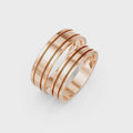 Valen Grooved Wedding Band Set