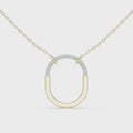 Aurelia Diamond Oval Pendant