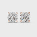 Classic Round Diamond Stud Earrings