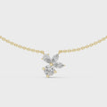 Elara Mixed-Cut Diamond Cluster Necklace