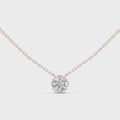 Celeste Round Diamond Solitaire Pendant