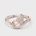 Elara Diamond Leaf Ring