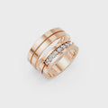 Elowen Seven Diamond Wedding Band Set