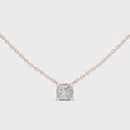 Maelle Princess Cut Diamond Solitaire Pendant