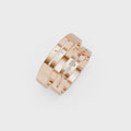 Amora Diamond Heartbeat Wedding Band Set
